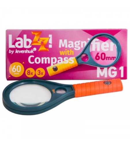Лупа с компасом Levenhuk LabZZ MG1 PLUS 70811 Лупа с компасом Levenhuk LabZZ MG1 PLUS 70811