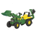 Педальный трактор с двумя ковшами rollyJunior John Deere (3-8 лет) 811076