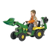 Педальный трактор с двумя ковшами rollyJunior John Deere (3-8 лет) 811076