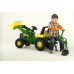 Педальный трактор с двумя ковшами rollyJunior John Deere (3-8 лет) 811076