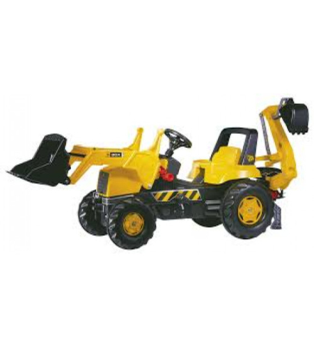 Педальный трактор с двумя ковшами rollyJunior JCB (3-8 лет) 812004