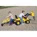 Педальный трактор с двумя ковшами rollyJunior CAT (3-8 лет) 813001