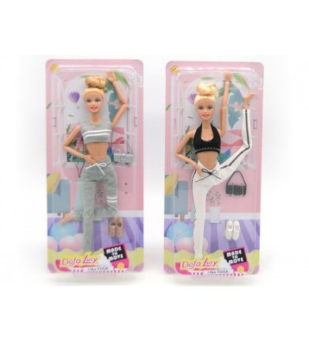 Lelle Defa sportiste I like Yoga dažādas 29 cm 517479 Lelle Defa sportiste I like Yoga dažādas 29 cm 517479