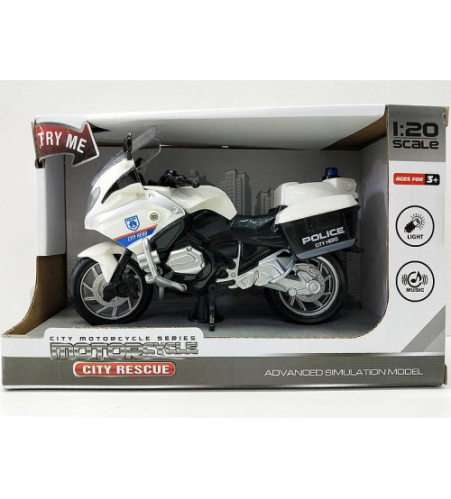 Motocikls policijas (skaņa, gaisma) 19 cm HW20002874