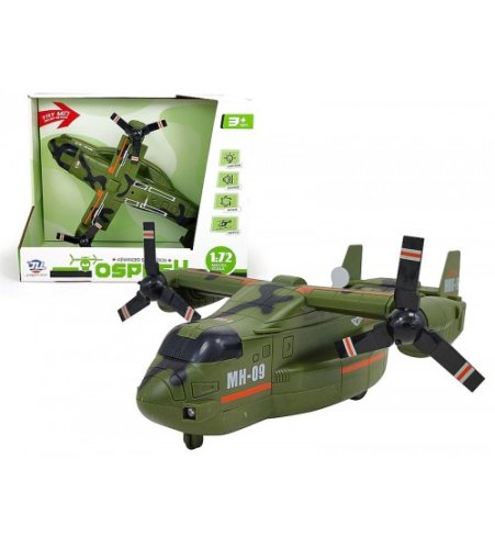 Helikopters ar inerc.meh.  ar skaņu un gaismu Army 28 cm 605947