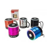 Колонка маленькая Bluetooth (зарядка через USB) 7x6 см, разные цвета 617551