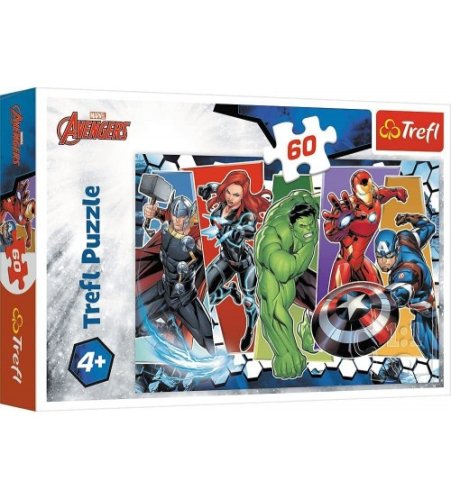 Пазл TREFL Marvel Avengers 60 шт. 4+ T17357 Пазл TREFL Marvel Avengers 60 шт. 4+ T17357
