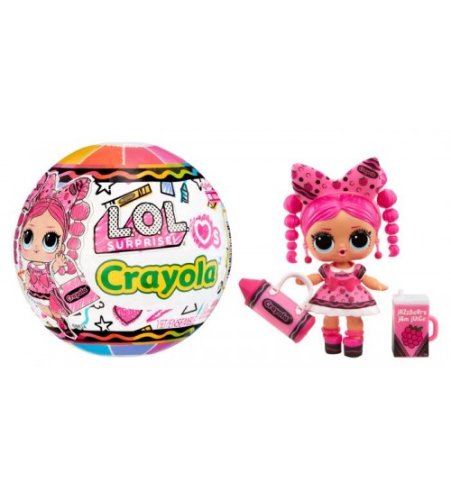 L.O.L. Кукла Crayola 10 см разные (в шаре) 505259 L.O.L. Кукла Crayola 10 см разные (в шаре) 505259