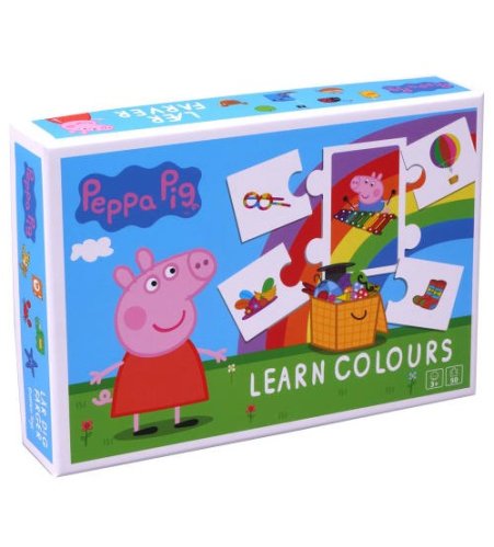 Galda izglītojo&scaron;a spēle Peppa Pig Cūciņa Peppa - Mācies krāsas ar kartiņām 8974