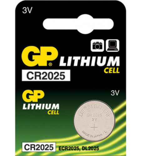 Батарейка GP CR2025 Lithium 3V Код CR2025-G5 Батарейка GP CR2025 Lithium 3V Код CR2025-G5