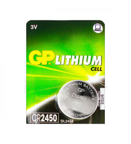 Батарейка GP CR2450 3V Код CR2450-G5 Батарейка GP CR2450 3V Код CR2450-G5