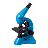Микроскоп с экспериментальным комплектом K50 Levenhuk Rainbow 50L 40x - 800x голубой 69073