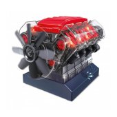 Детская модель двигателя внутреннего сгорания V8 (270 деталей, звук) 10+ Буки 7161