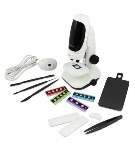 Видеомикроскоп до 400x (режим  веб-камеры USB, смартфона или оптический), Buki 8+ MR700
