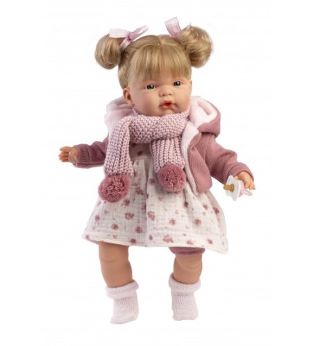 Lelle Joelle 38 cm (ar mānekli, mīkstais ķermenis) Spānija LL13858 Lelle Joelle 38 cm (ar mānekli, mīkstais ķermenis) Spānija LL13858