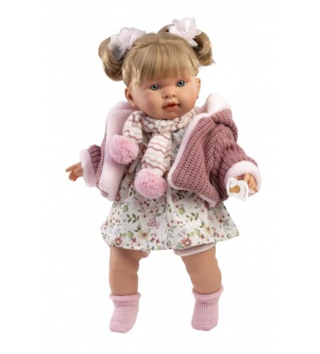 Lelle Aleksandra 42 cm, raud, runā, ar mānekli, mīkstais ķermenis Spānija LL42286 Lelle Aleksandra 42 cm, raud, runā, ar mānekli, mīkstais ķermenis Spānija LL42286