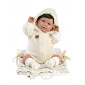 Кукла младенец Мими 42 см (сумка, плачет, говорит, с соской, мягкое тело) Испания LL74110