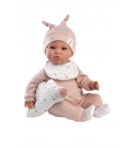 Lelle zīdainis Luna 45 cm (raud, runā, ar mānekli, mīkstais ķermenis) Spānija LL74508 Lelle zīdainis Luna 45 cm (raud, runā, ar mānekli, mīkstais ķermenis) Spānija LL74508