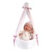Lelle zīdainis Mimi 42 cm (pārnes. soma ar stārķi, smejas, runā, ar mānekli, mīkstais ķermenis) Spānija LL74006 Lelle zīdainis Mimi 42 cm (pārnes. soma ar stārķi, smejas, runā, ar mānekli, mīkstais ķermenis) Spānija LL74006