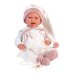 Lelle zīdainis Mimi 42 cm (pārnes. soma ar stārķi, smejas, runā, ar mānekli, mīkstais ķermenis) Spānija LL74006 Lelle zīdainis Mimi 42 cm (pārnes. soma ar stārķi, smejas, runā, ar mānekli, mīkstais ķermenis) Spānija LL74006