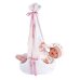 Lelle zīdainis Mimi 42 cm (pārnes. soma ar stārķi, smejas, runā, ar mānekli, mīkstais ķermenis) Spānija LL74006 Lelle zīdainis Mimi 42 cm (pārnes. soma ar stārķi, smejas, runā, ar mānekli, mīkstais ķermenis) Spānija LL74006