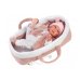 Lelle zīdainis Mimi 42 cm (pārnes. soma, raud, runā, ar mānekli, mīkstais ķermenis) Spānija LL74012 Lelle zīdainis Mimi 42 cm (pārnes. soma, raud, runā, ar mānekli, mīkstais ķermenis) Spānija LL74012