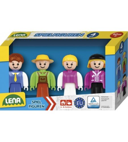 Комплект человечков (водитель автобуса, фермер, девочка, наездница на лошади) Truxx в коробке Чехия L04491
