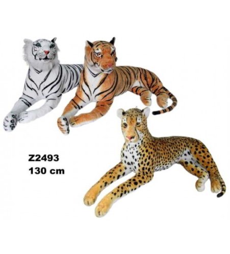 Plīša zvērs (tīģeris, leopards, baltais tīģeris) 130 cm (Z2493) 158123