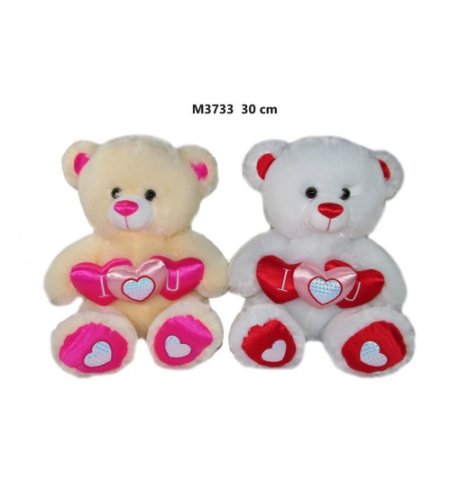 Plī&scaron;a lacis ar sirdi 30 cm (M3733) dažādās 166449