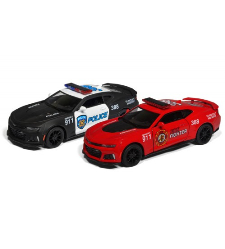 Металлическая моделька машинка 2017 Camaro ZL1 (Police/ Firefighter)1:38 KT5399PR Металлическая моделька машинка 2017 Camaro ZL1 (Police/ Firefighter)1:38 KT5399PR