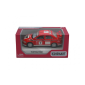 Металлическая моделька машинка Mitsubishi Lancer Evolution VII WRC в коробке 1:36 KT5048W