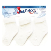 0-3 месяца  (9,7-12 cm) носки белые с плоским швом хлопок 3 пары 3-PAK/SKGW-WHITE-0-3