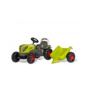 Педальный трактор Rolly KID CLAAS AXOS 240 с прицепом (2,5-5 лет ) 015047