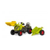 Педальный трактор RollyKID CLAAS AXOS 240 с ковшом и прицепом (2,5-5 лет ) Германия 025169