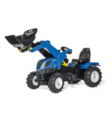 Трактор педальный rollyFarmtrac New Holland  с ковшом и надувными колесами 611270 (3-8 лет) Германия