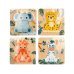 Koka attīsto&scaron;a rotaļlieta Puzzle Dzīvnieki 24m+ CB33065