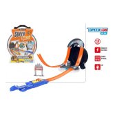 Autotrase ar cilpām un tramplīnu (komplektā 2 metāla ma&scaron;īnas) 6+ CB39008