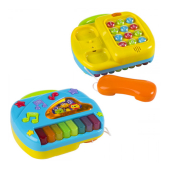Музыкальная игрушка фортепиано и телефон со звуками и светом с 12 мес. CB42006