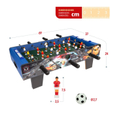 Galda spēle Koka galda futbols  69x37x24cm 6+ CB43312