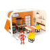 Деревянная мебель для кукольного домика (кухня или спальня) 14 предметов CB46491