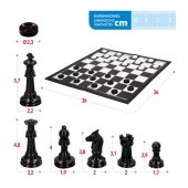 Galdā spēle Šahs un dambrete 36x36 cm 6+ CB46553