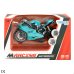 Metāla motocikls Racing ar plastm. elementiem, inercija, skaņa, gaisma  13 cm dažādas CB47494