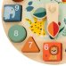 Koka pulksteņi Dzīvnieki 22 cm ar puzzle 2g+ CB47571