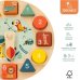 Koka pulksteņi Dzīvnieki 22 cm ar puzzle 2g+ CB47571