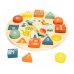 Koka pulksteņi Dzīvnieki 22 cm ar puzzle 2g+ CB47571