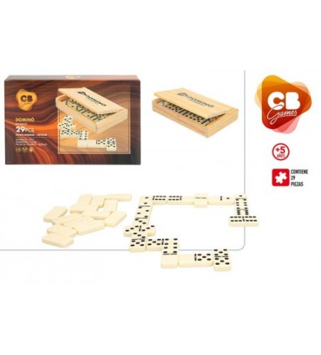 Galda spēle Domino klasiskais koka kārbā CB47596 Galda spēle Domino klasiskais koka kārbā CB47596