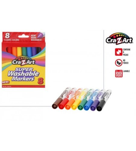 Фломастеры (смываемые) CraZArt 8 шт. CB47920
