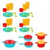 Комплект посуды для детей пластмасса в ведре 38 элем. CB49023