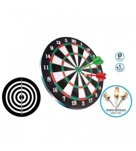 Darts komplekts ar 4 asām &scaron;autriņām &Oslash;37 cm 14+ CB52484