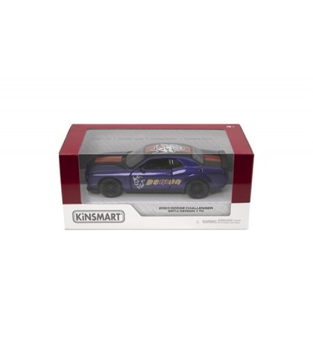 Metāla auto modelis 2023 Dodge Challenger SRT Demon 170 1:40 kastē KT5461WF